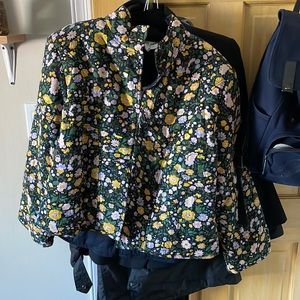 Apiece Apart quilted cotton jacket easter floral multi 12